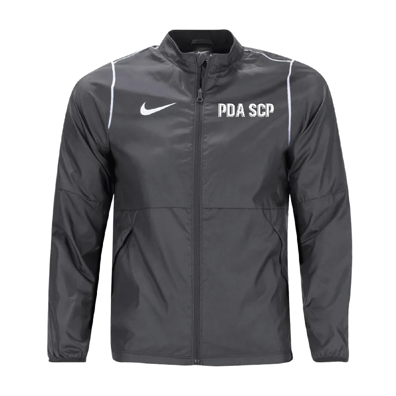 Commuter Jacket for Urban Traveling-PDA-SCP FAN Nike Park 20 Rain Jacket Grey