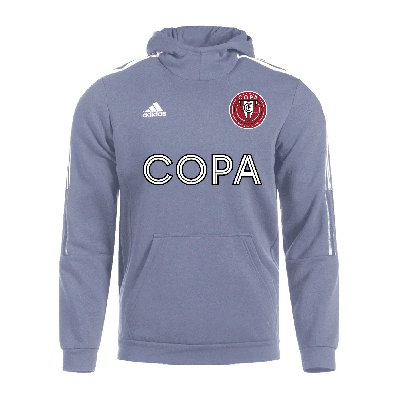 High-Performance Athletic Hoodie for Active Wear-FC Copa FAN adidas Tiro 21 Hoodie Grey