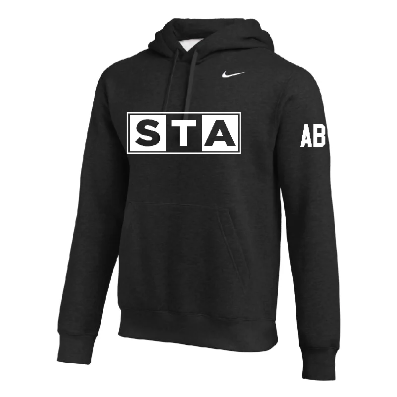 Colorful Hoodie for Fun Fashion Vibes-STA Morris United (Logo) Nike Club Hoodie Black