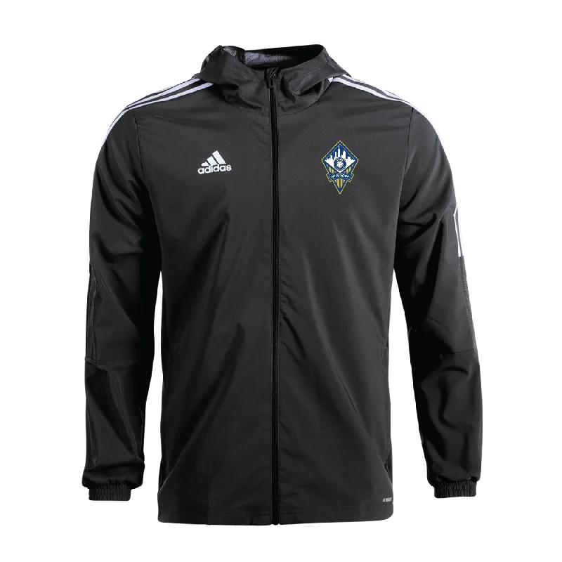 Sports Training Jacket for Comfort and Performance-FA Euro New York FAN 2022-24 Rain Jacket (Black)