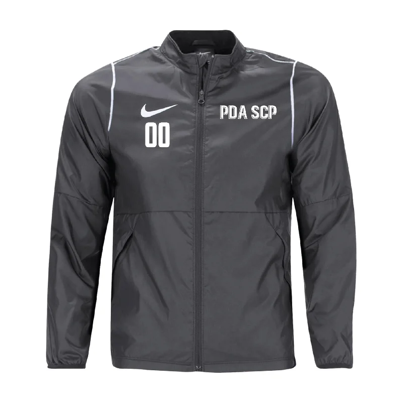 Athletic Zip-Up Jacket for Workout Gear-PDA-SCP Nike Park 20 Rain Jacket Grey