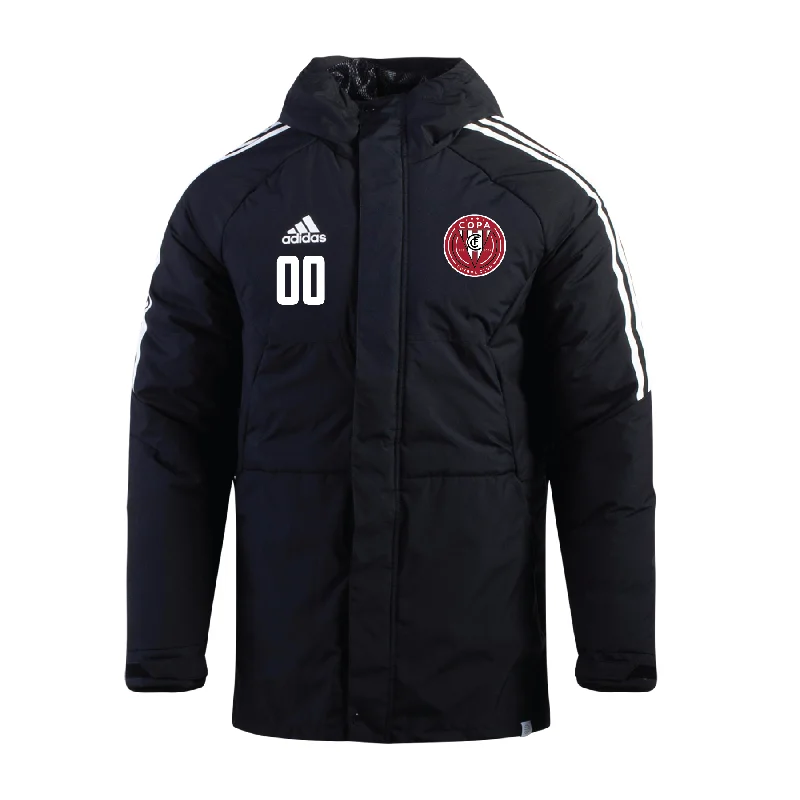 Water-Resistant Outdoor Jacket for Hikers-FC Copa Brooklyn adidas Condivo 22 Stadium Parka Jacket