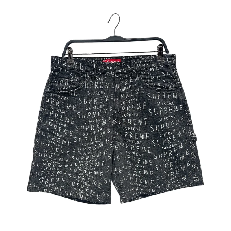 Eco-Friendly Bamboo Fabric Shorts for Comfort-Supreme/Shorts/32/Denim/BLK/All Over Print/