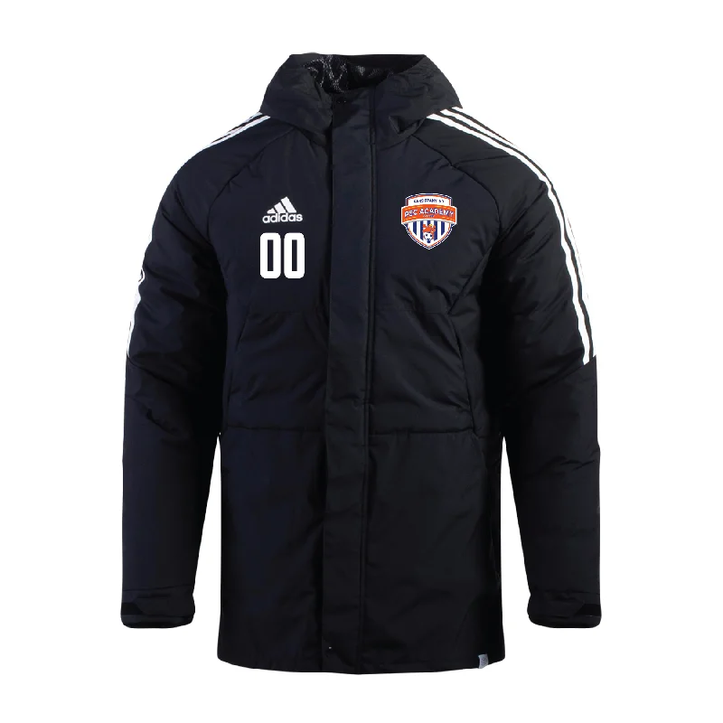 Cool Utility Jacket for Outdoor and Everyday Wear-Parsippany SC Academy adidas Condivo 22 Stadium Parka Jacket Black