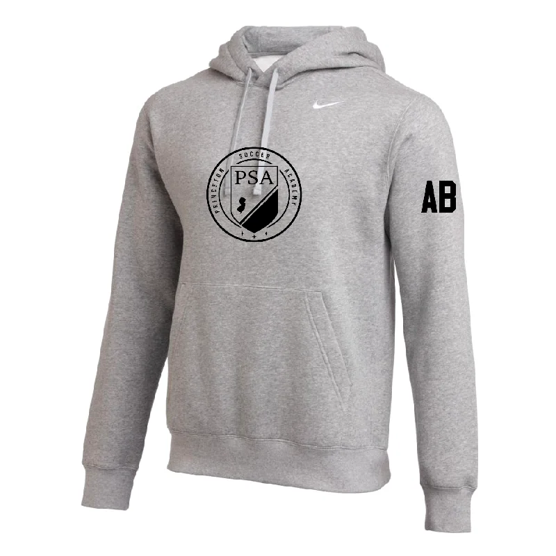 Functional Workout Hoodie for Athletes-PSA North (Logo) Nike Club Hoodie Grey