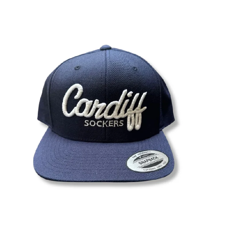 Trendy Bucket Hat for Outdoor Adventures-CARDIFF SNAPBACK HAT (NAVY)