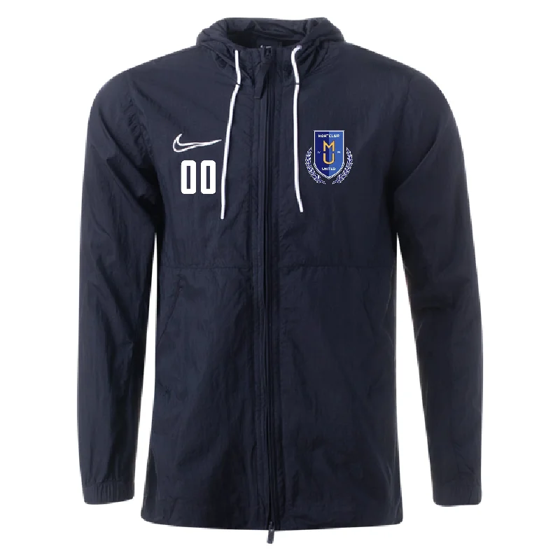 Comfortable Sweatshirt Jacket for Relaxed Days-Montclair United Nike Academy 19 Rain Jacket - Black