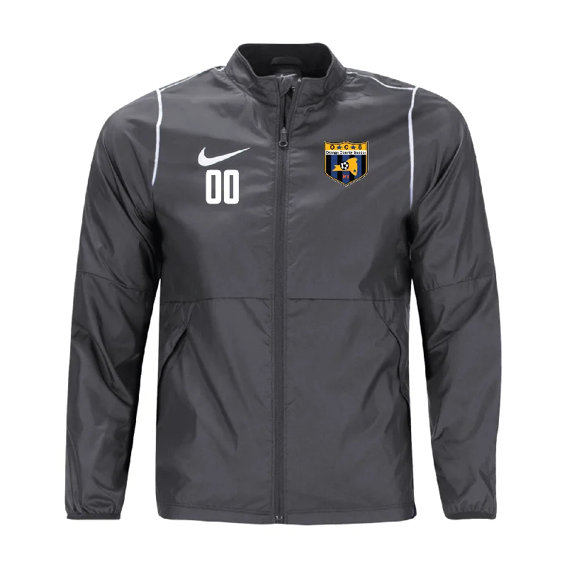 Fashionable Faux Leather Jacket for Modern Wear-Orange County SC Nike Park 20 Rain Jacket Grey