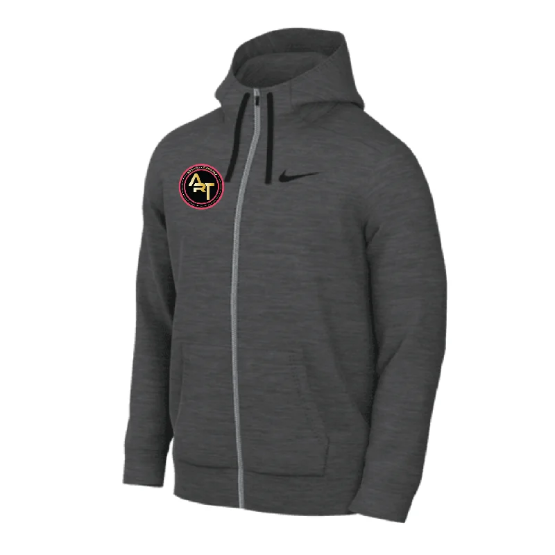 Stylish Oversized Hoodie for Comfortable Look-Adrenaline Rush Training Nike Fleece Full-Zip Hoodie Grey