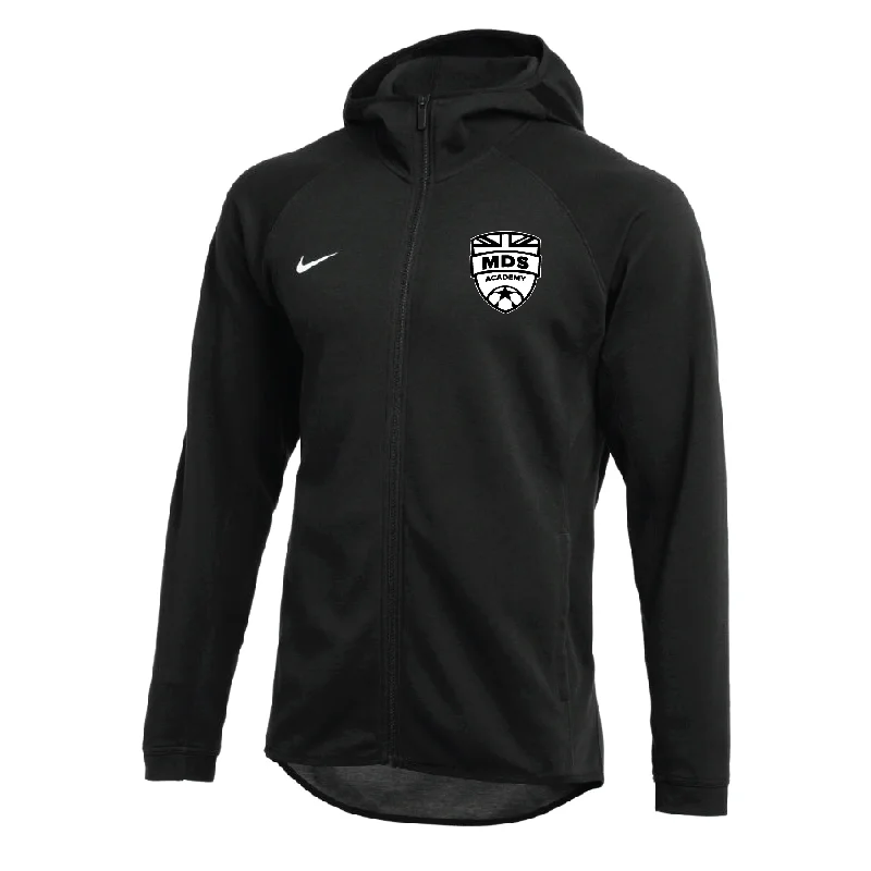 Minimalist Hoodie for Simple, Clean Look-MDS Academy Nike Showtime Full-Zip Hoodie Black