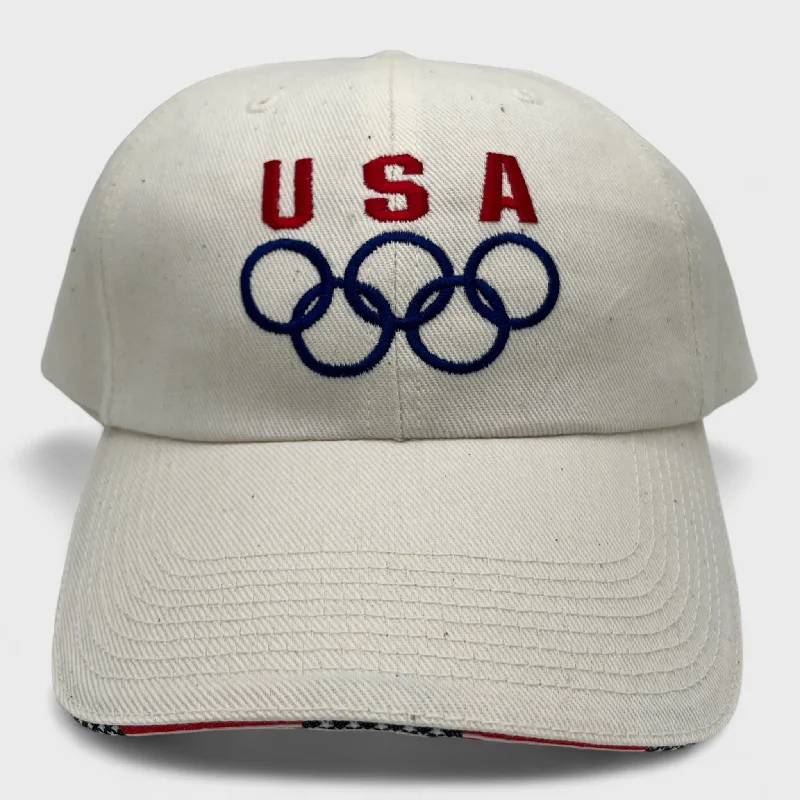 Custom Embroidered Hat for Personalization-Vintage Team USA Olympic Strapback Hat