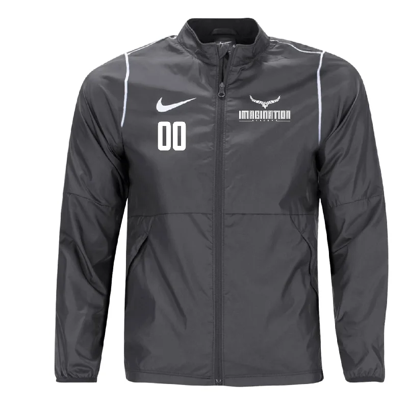 Versatile Zip Jacket for Travel and Leisure-Imagination Academy Nike Park 20 Rain Jacket Grey