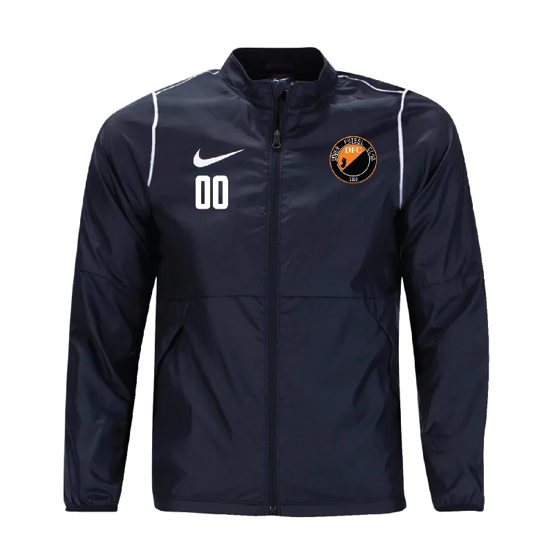 Zip-Front Jacket for Quick and Easy Wear-Dover FC Nike Park 20 Rain Jacket Black