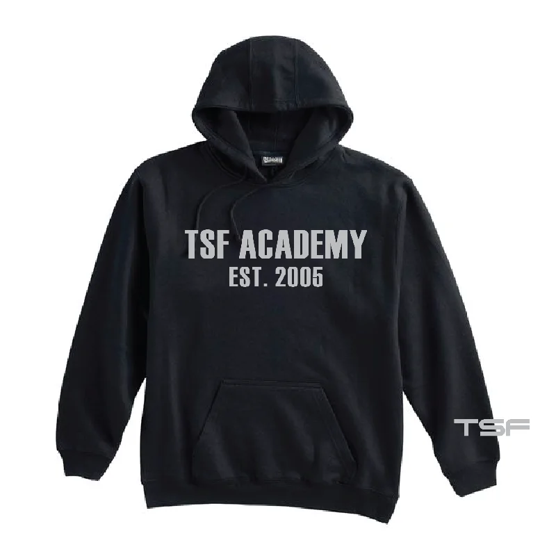 Classic Black Hoodie for Timeless Wear-TSF Academy 2005 Pennant Super 10 Hoodie Black