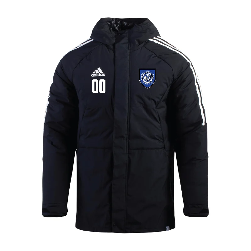 Stylish Statement Jacket for Fashion-Forward Looks-Caldwell West Caldwell adidas Condivo 22 Stadium Parka Jacket Black