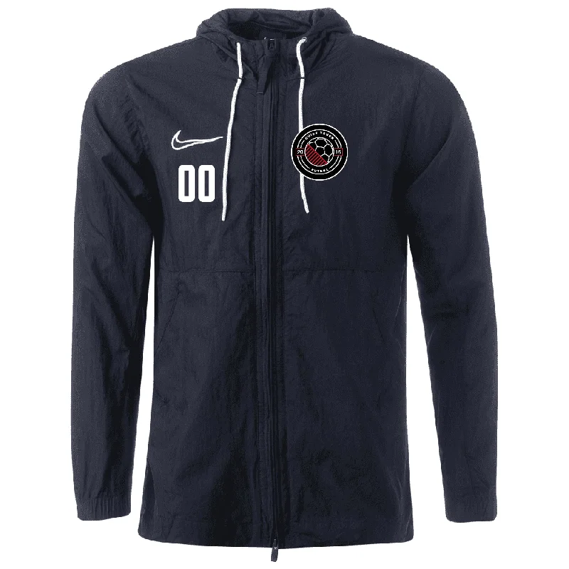 Casual Zip-Up Jacket for Easygoing Wear-Quick Touch FC Nike Academy 19 Rain Jacket - Black