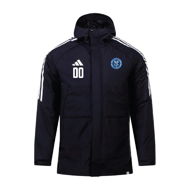 Stylish Green Army Jacket for Everyday Wear-NYCFC Girls Program adidas Condivo 22 Stadium Parka Jacket