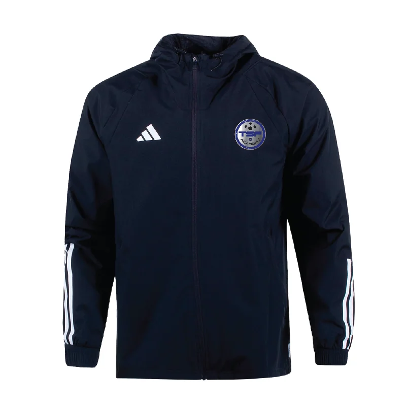 Padded Jacket for Extra Insulation in Cold Weather-TSF Academy FAN adidas Tiro 23 All Weather Jacket Black