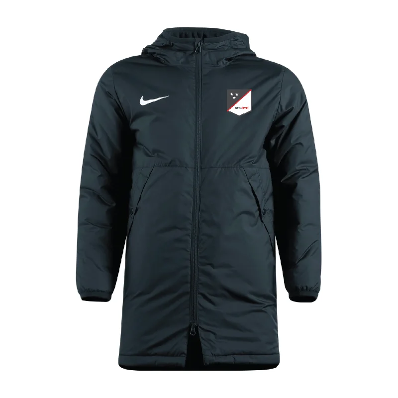 Waterproof Rain Jacket for Wet Conditions-Next Level Nike Park 20 Winter Jacket Black