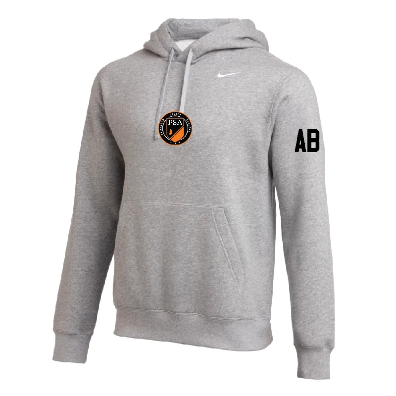 Cozy Pullover Hoodie for Relaxing at Home-PSA Princeton (Patch) Nike Club Hoodie Grey