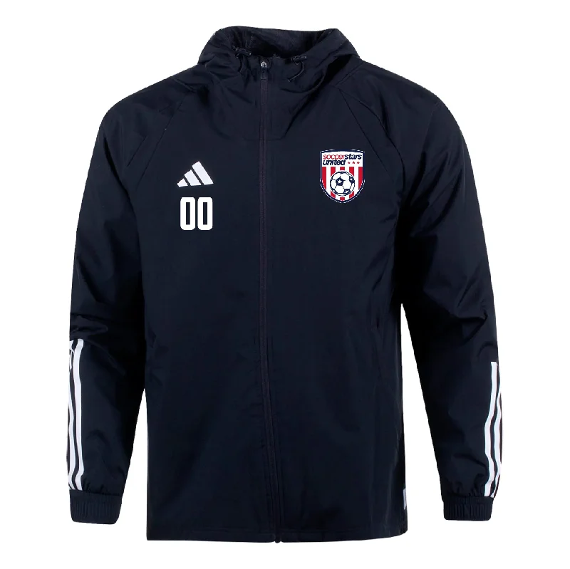 Sports Windbreaker Jacket for Active Wear-Soccer Stars United New York adidas Tiro 23 All Weather Jacket Black