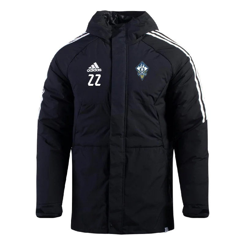 Trendy Hooded Jacket for Casual Fashion-FA Euro New York MLS NEXT 2022-24 Winter Parka Jacket (Black)