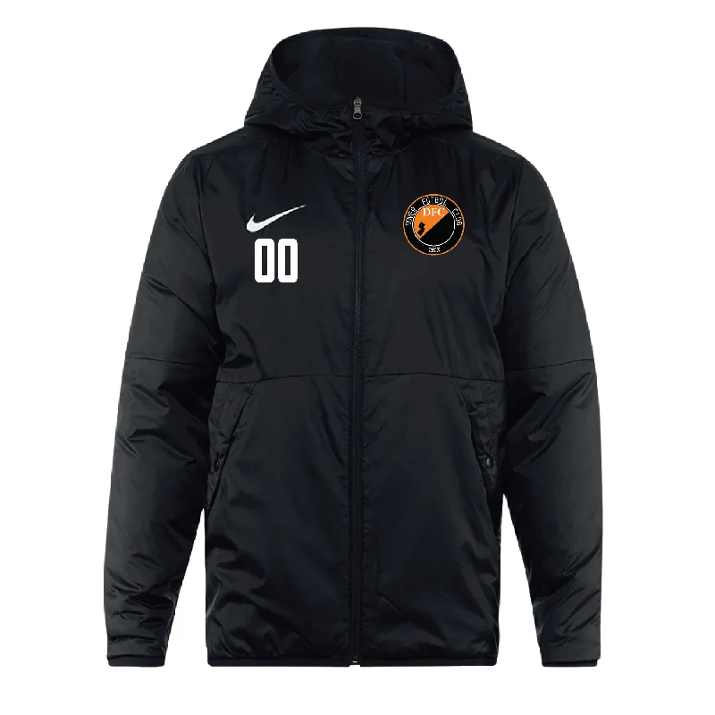 Retro Varsity Jacket for Athletic Style-Dover FC Nike Park 20 Repel Winter Jacket Black