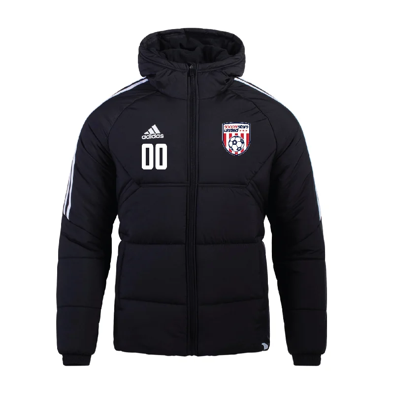 Warm Wool Jacket for Cold Fall and Winter Days-Soccer Stars United New York adidas Condivo 22 Winter Jacket Black