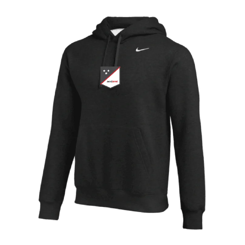 Warm Knit Hoodie for Layering on Cold Days-Next Level (Patch) Nike Club Hoodie Black