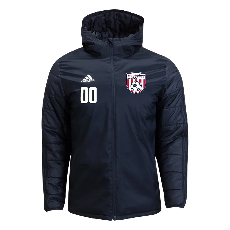 Commuter Jacket for Urban Traveling-Soccer Stars United Miami adidas Core 18 Winter Jacket Black