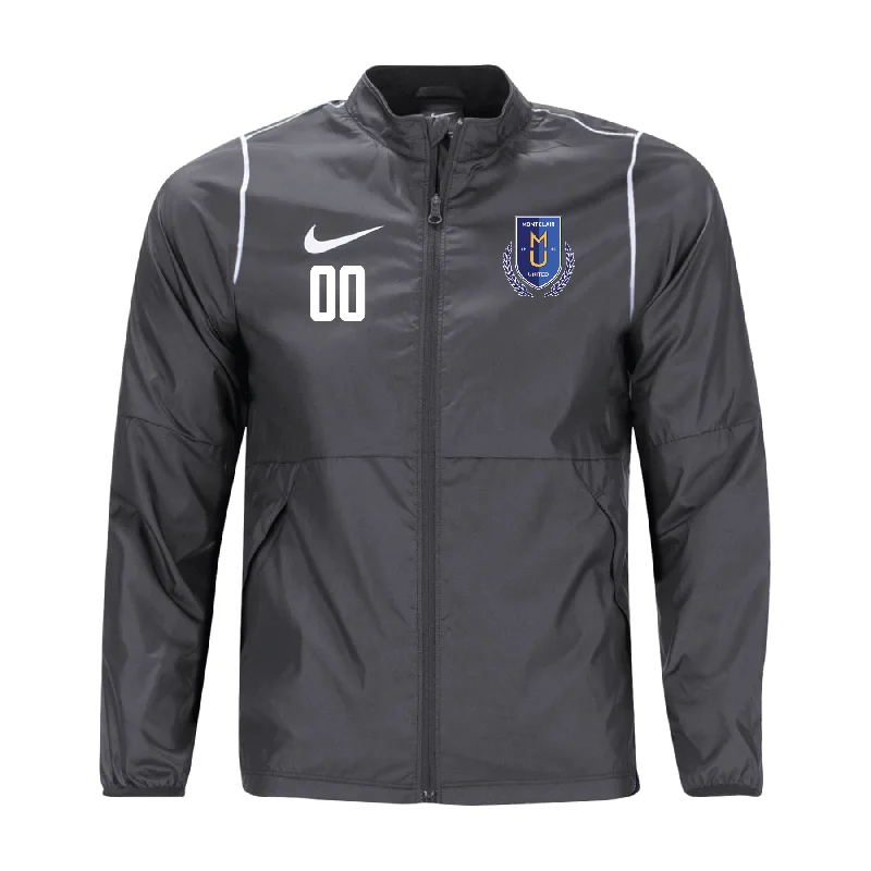 Stylish Parka Jacket for Winter Fashion-Montclair United Nike Park 20 Rain Jacket Grey