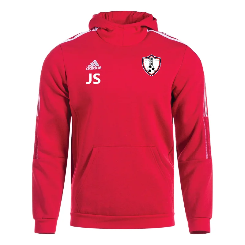 Hoodie with Logo for Brand-Loyal Fashion-Ironbound SC adidas Tiro 21 Hoodie Red