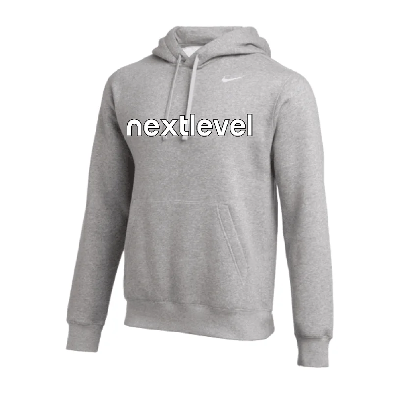 Urban Hoodie for Street Chic Look-Next Level (Transfer) Nike Club Hoodie Grey