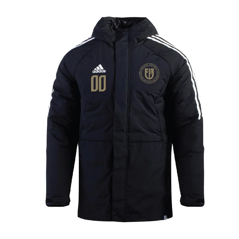 Soft Cotton Hoodie Jacket for Casual Outfits-IFA U12, U15, U17 Program adidas Condivo 22 Stadium Parka Jacket Black