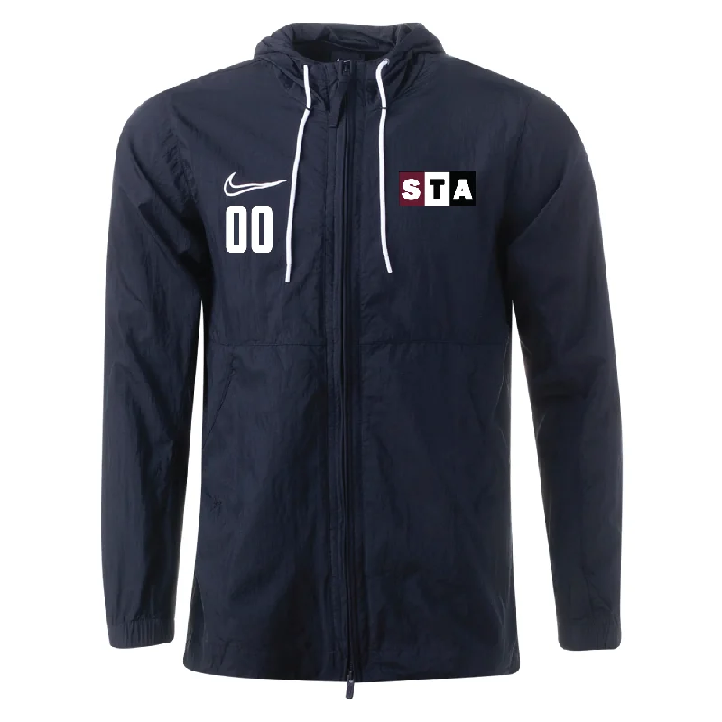 Urban Streetwear Jacket for Casual Looks-STA Nike Academy 19 Rain Jacket Black