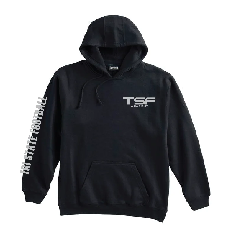 High-Quality Performance Hoodie for Fitness Enthusiasts-TSF Academy TriStateFootball Pennant Super 10 Hoodie Black