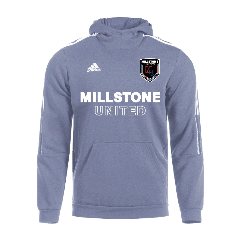 Soft Terry Cloth Hoodie for Relaxed Vibes-Millstone United adidas Tiro 21 Hoodie Grey