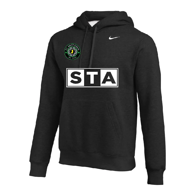 Youth Hoodie for Comfortable, Stylish Wear-STA Motown FAN Nike Club Hoodie Black