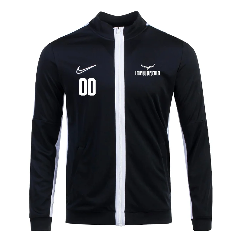 Packable Jacket for Travel and Convenience-Imagination Academy Nike Academy 23 Track Jacket Black/White