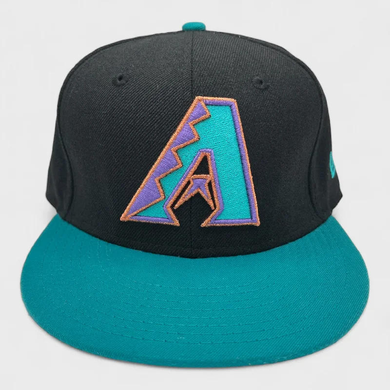 Cool Hip-Hop Hat for Urban Fashion-Vintage Arizona Diamondbacks Fitted Hat 7 3/8