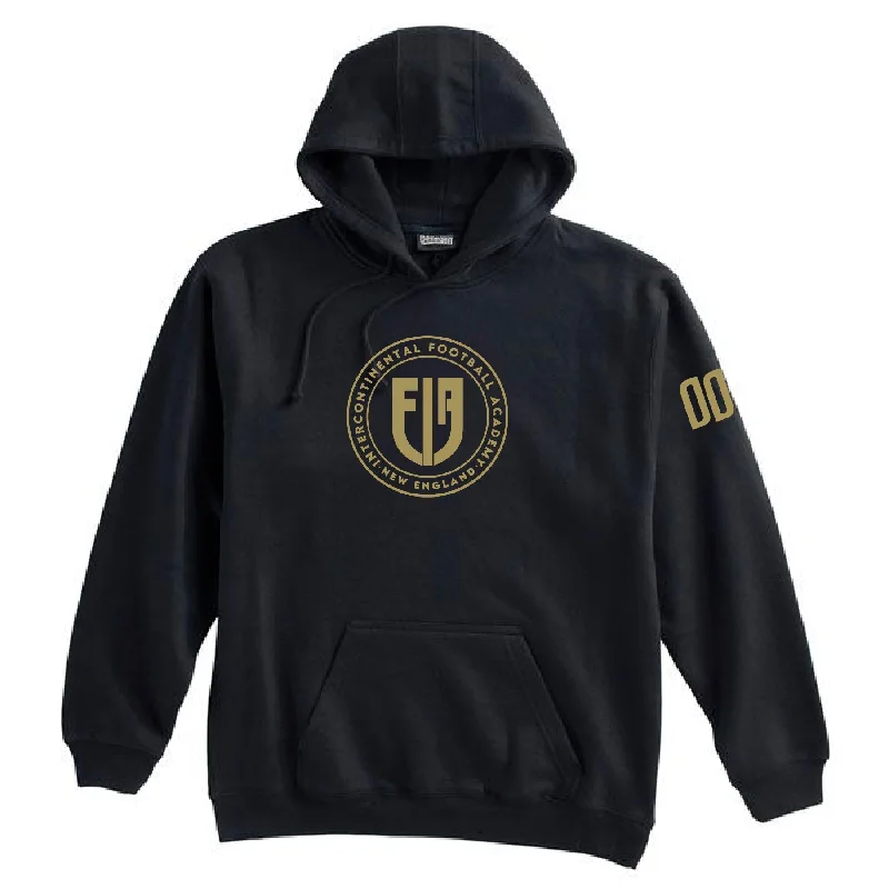 Warm Hooded Sweatshirt for Chilly Days-IFA MLS Next Program Supporters Pennant Super 10 Hoodie Black