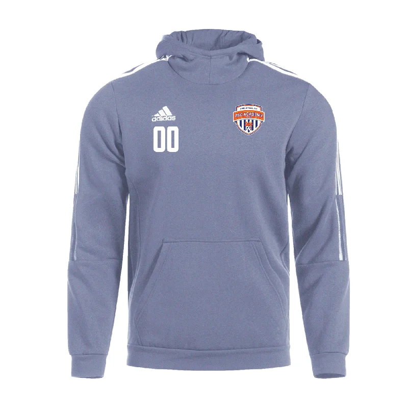 High-Collar Hoodie for Extra Coverage-Parsippany SC Travel adidas Tiro 21 Hoodie Grey