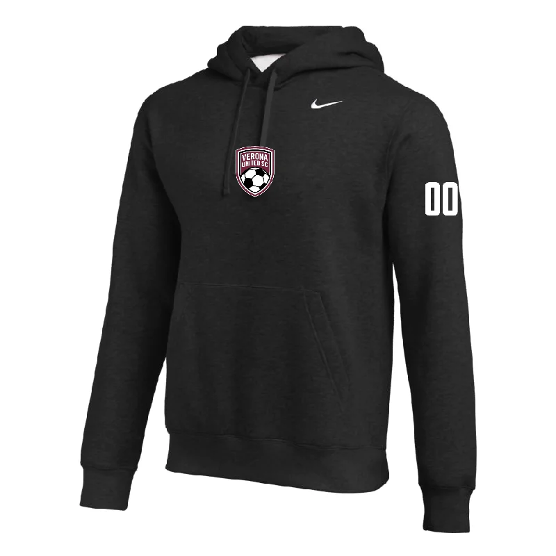 Cool Graphic Hoodie for Streetwear Look-Verona (Patch) Nike Club Hoodie Black