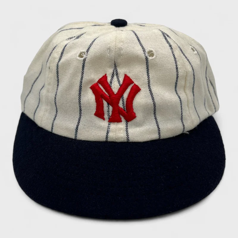 Comfortable Outdoor Hat for Hiking Trips-Vintage 1970s New York Yankees Short-Bill Fitted Hat 7 1/2