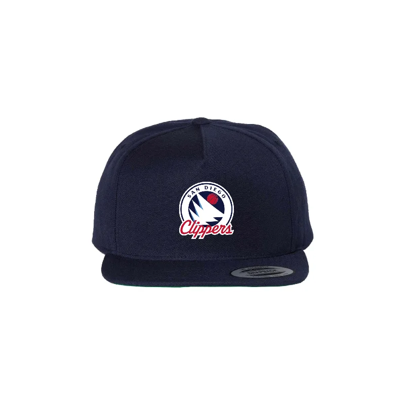 Customizable Hat for Personal Style-SD CLIPPERS SNAPBACK HAT (NAVY)