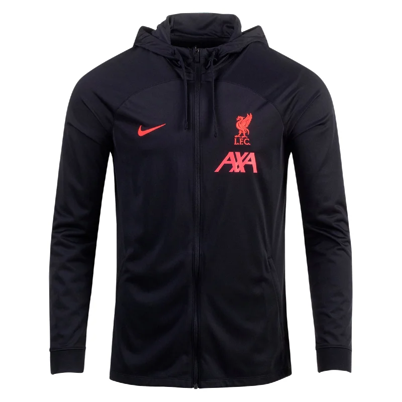 Athletic Zip-Up Jacket for Workout Gear-Nike Liverpool Track Jacket 22/23 - Black