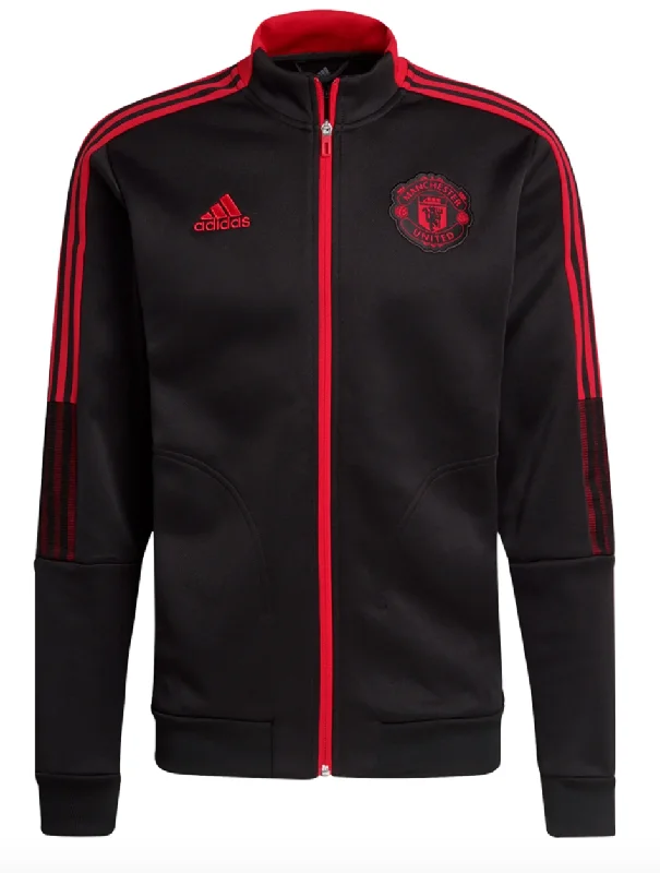 Comfortable Wool Jacket for Cold Winter Evenings-adidas Manchester United 21/22 Tiro Anthem Jacket- MENS