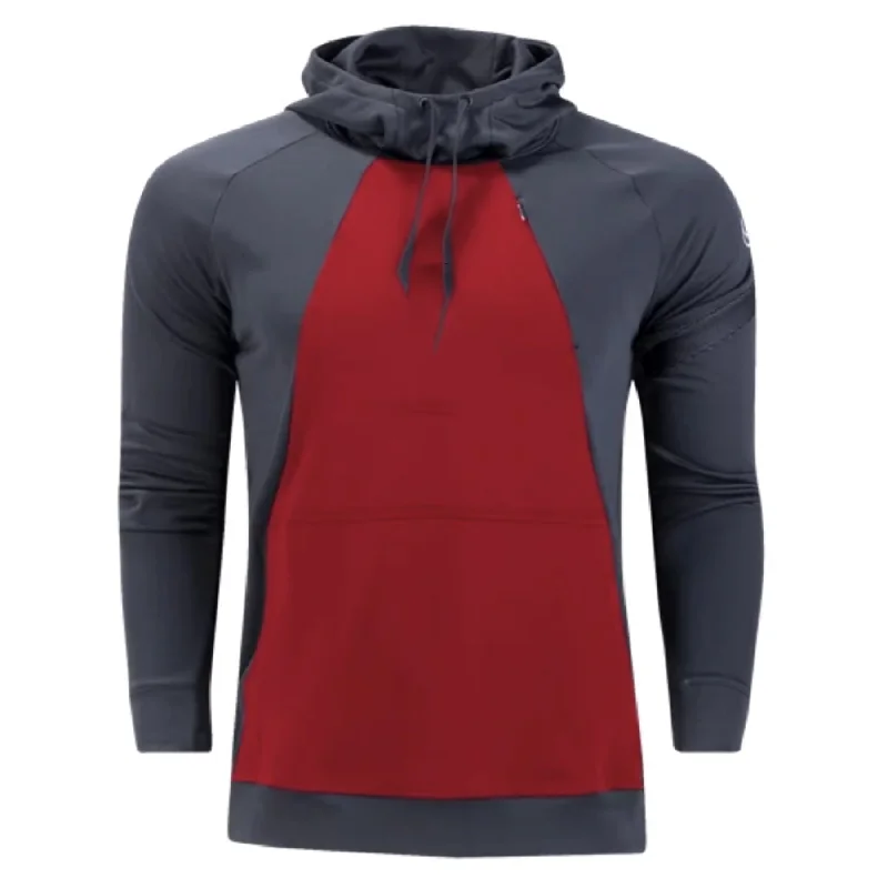 Soft Cotton Hooded Sweatshirt for Comfort-Nike Dry Academy Hoodie Red/Grey