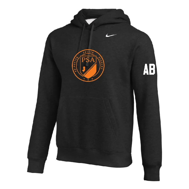 Soft and Breathable Hoodie for All-Day Wear-PSA Princeton (Logo) Nike Club Hoodie Black