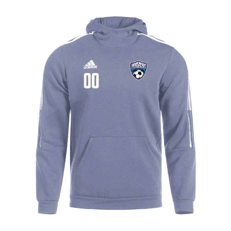 Warm Hooded Sweatshirt for Chilly Days-PASCO adidas Tiro 21 Hoodie Grey